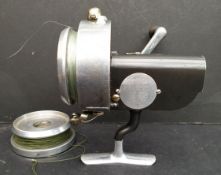 Vintage Hardy Altex Fishing Reel in Original Pear Shaped Case