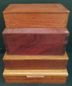 Collection of 4 Wooden Boxes