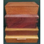 Collection of 4 Wooden Boxes