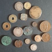 Collection of 16 European and World Coins Various Conditions Various Years