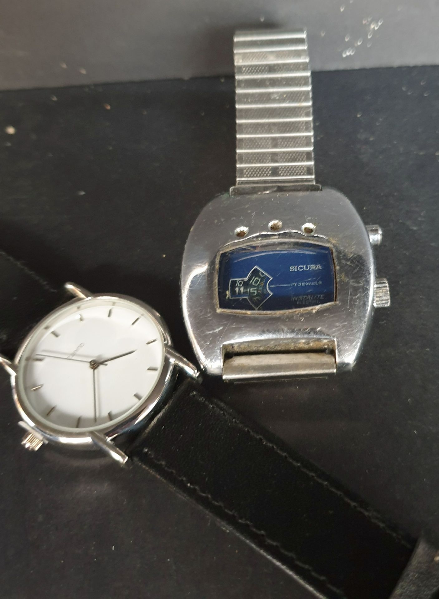 Vintage Sicura Instalite Electric Wrist Watch Plus 1 Other