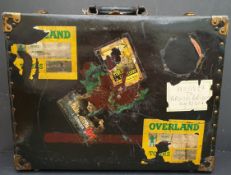 Metal & Wood Suitcase George Tiemann & Co New York