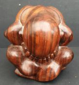 Vintage Carved Hardwood Oriental Figure