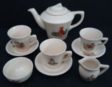 Vintage Childs Tea Service Nursery Rhymes