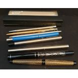 Parcel of 3 Fountain Pens & 5 Other Pens