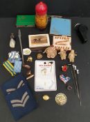 Parcel of Cpllectables Includes Military Mini Dolls Costume Jewellery
