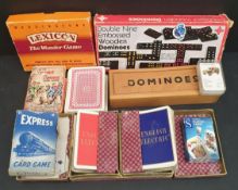 Vintage Parcel of Playing Cards, Dominoes and Other Games