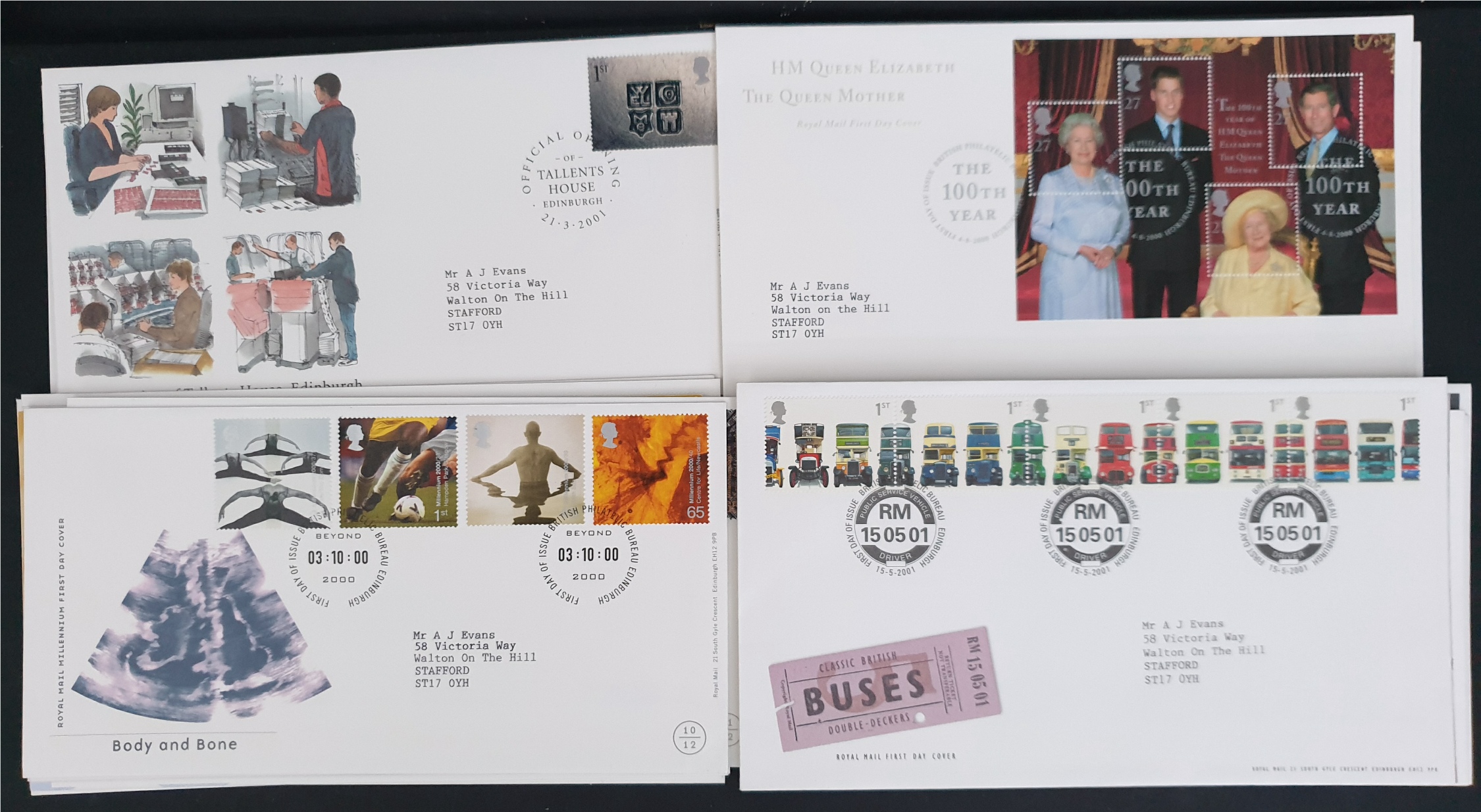 20 x Collectable Vintage First Day Covers 2000/2001