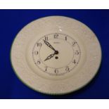 Art Deco Wall Clock Plate Kitchen Parlour By Bentima British Manufacture Working with Key