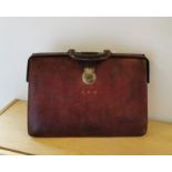 Brown Tan English Vintage Executives Brief Case