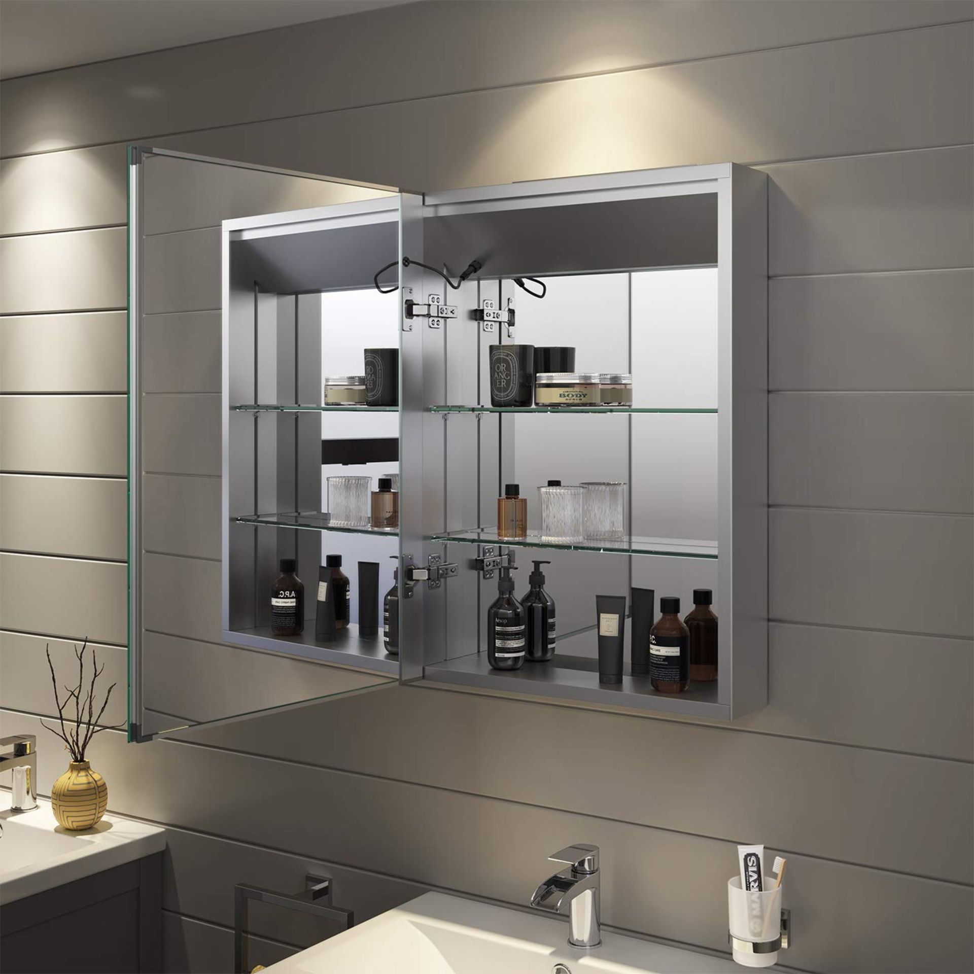 500x700mm Nova Illuminated LED Mirror Cabinet. RRP £624.99. We love this mirror cabinet as it ... - Image 2 of 4