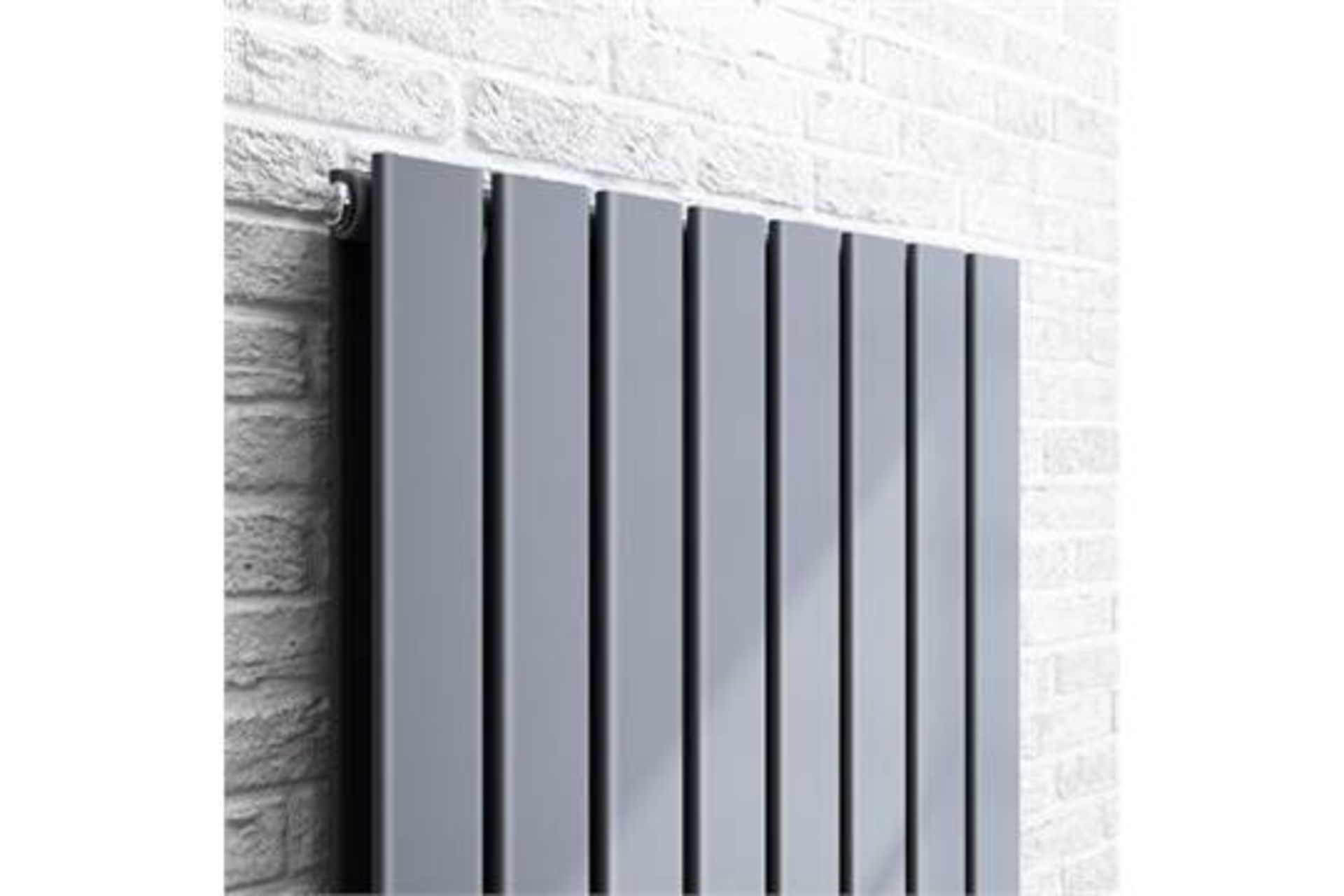 (UR20) 1600x315mm Anthracite Flat Panel Vertical Radiator. RRP £449.99.Ultra-modern in design ... - Image 2 of 4