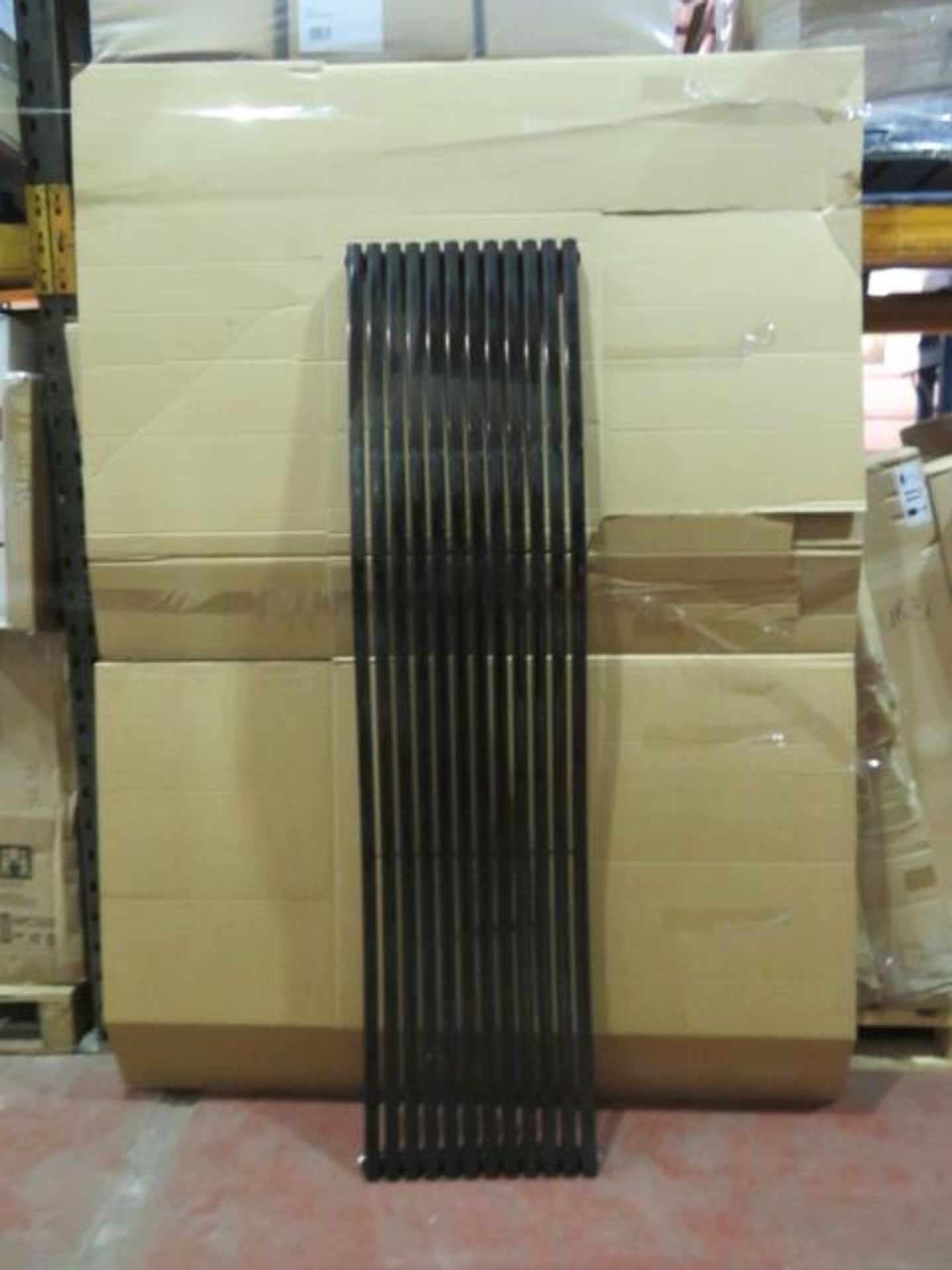 (UR13) 1800x450mm Gloss Black Designer Hudson Reed Wave Radiator. RRP £344.99. Make a splash w... - Image 4 of 4