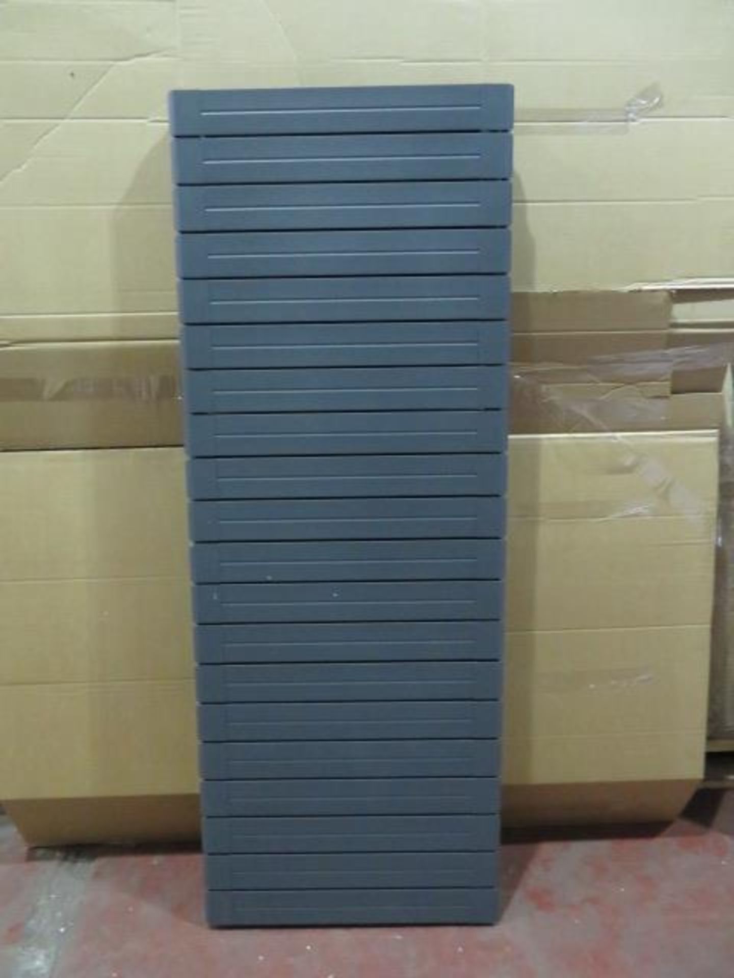 (UR11) 600x1600mm Aluminium Anthracite Flat Panel Horizontal Radiator. RRP £749.99.Ultra-mode... - Image 5 of 5
