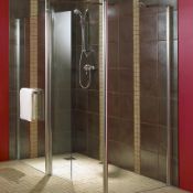 (JL109) 900mm Aquadry Walk-In Shower Screen End Panel. RRP £313.99.This Contemporary style sho...
