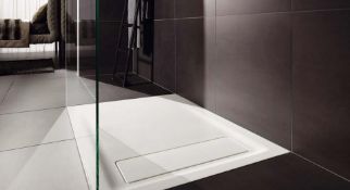 (RR123) 1200x900mm Opale shower tray. RRP £699.99. Opale is simple, slim and with a total inst...