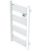 (RC95) 980x545mm 500W Electric White Towel warmer. RRP £164.00. This electrical 500W white to...