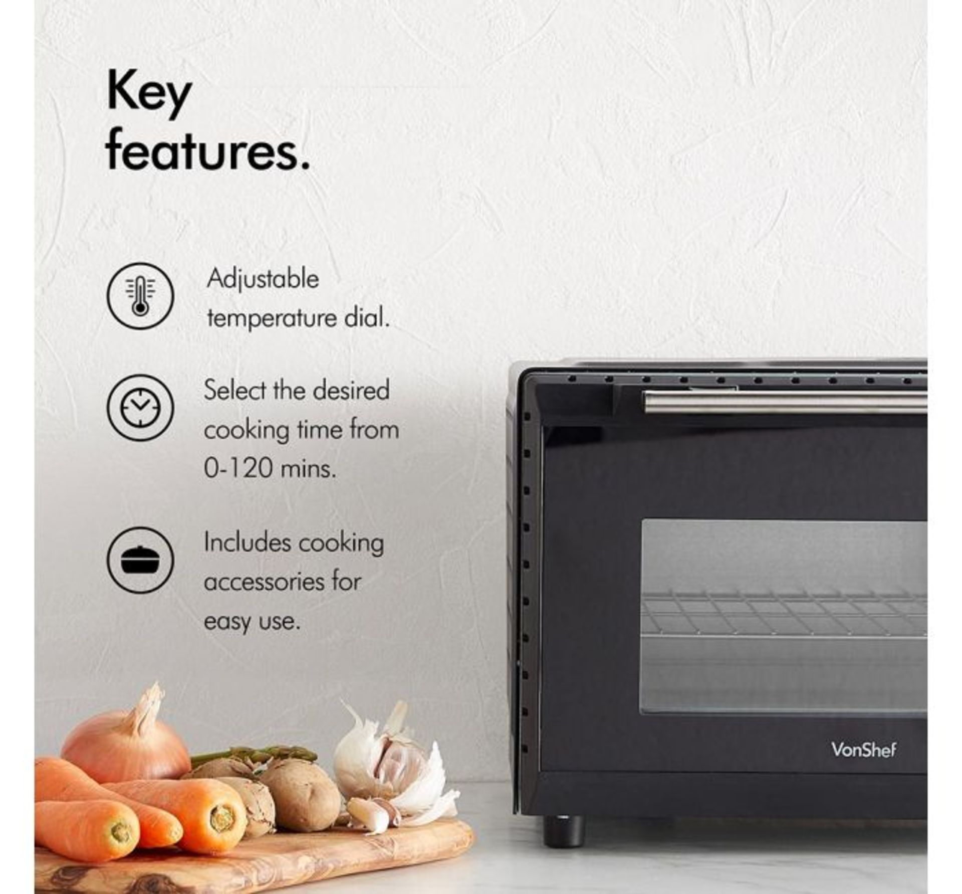 (UR108) 20L Mini Oven Make cooking easy in even the smallest spaces with this mini oven. 20L c... - Image 4 of 4