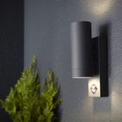 (RC70) Blooma Candiac Matt Charcoal grey LED PIR Motion sensor Outdoor Wall light You can inst...