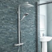 (QP124) Equinox Chrome effect Shower kit. Easy clean : The shower head is equipped with rubber...