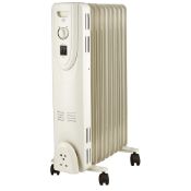 (RC141) 2000W FREESTANDING OIL-FILLED RADIATOR. Steel construction. Wheels for easy movement an...