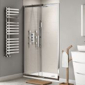 (QQ37) 1100mm - 8mm - Designer EasyClean Sliding Shower Door. RRP £429.99.8mm EasyClean glass ...