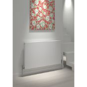 (RC93) 600x1400mm Designer Flat Surface Horizotnal White Radiator. RRP £289.99. High performan...