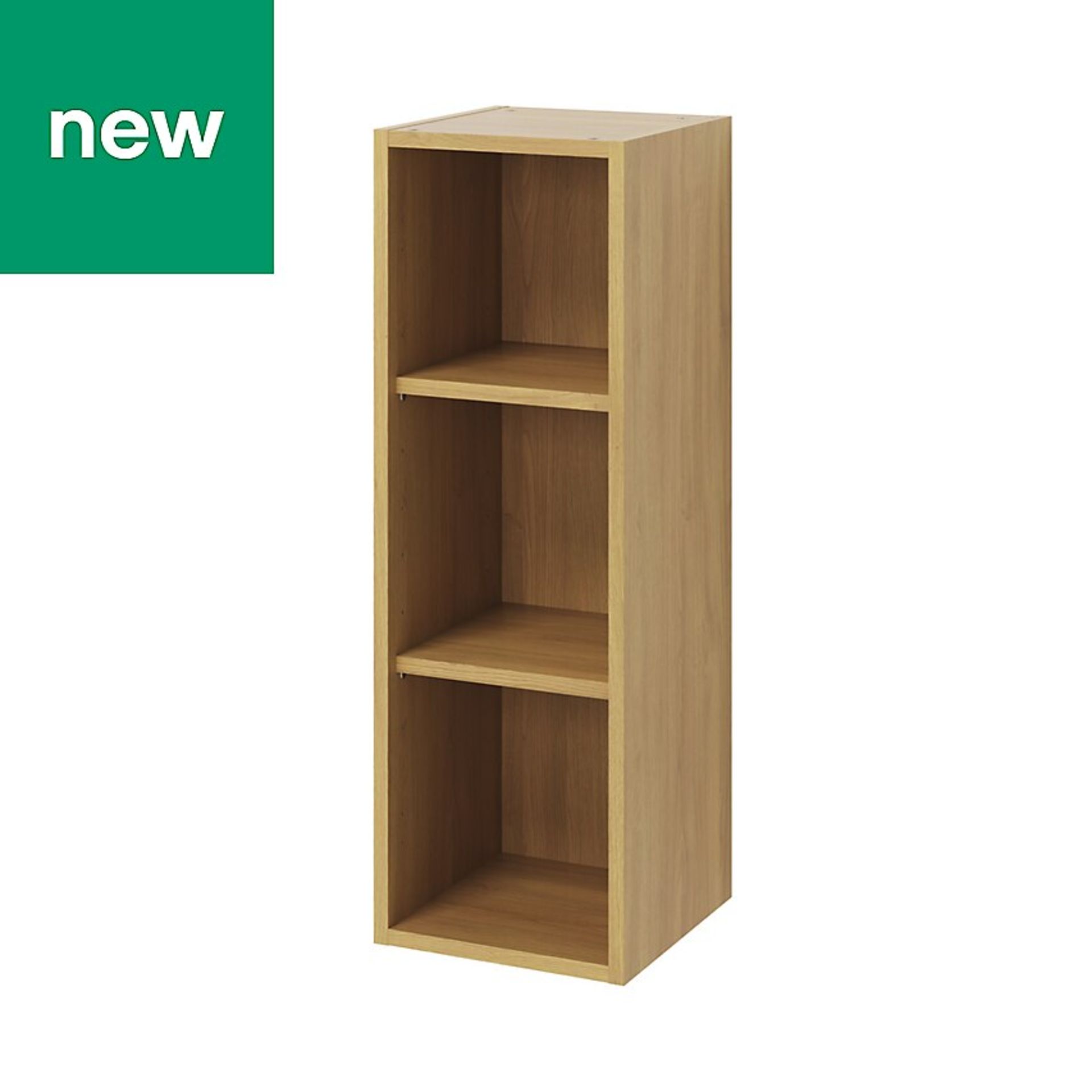(QP115) 300mm Caraway Oak effect Tall Wall cabinet,. Kitchen cabinets go through a lot of wear...((