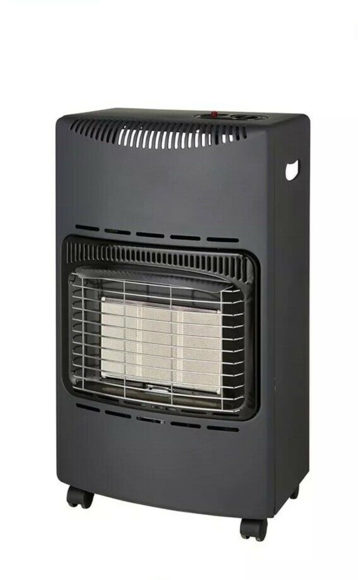(UR38) Greengear Gas Black Gas Heater. RRP £135.00. Warm your home in style with this slim cab...
