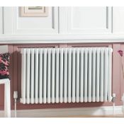 (HM95) 300x628mm White Four Panel Horizontal Colosseum Traditional Radiator. RRP £412.99.For...