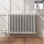 (HM23) 600x812mm White Triple Panel Horizontal Colosseum Radiator. RRP £409.99.For an elegant ...