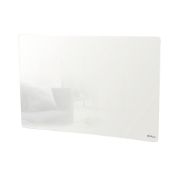 (RC142) 1500w WALL-MOUNTED GLASS PANEL HEATER WHITE. RRP £179.99. Wall-mounted panel heater wi...
