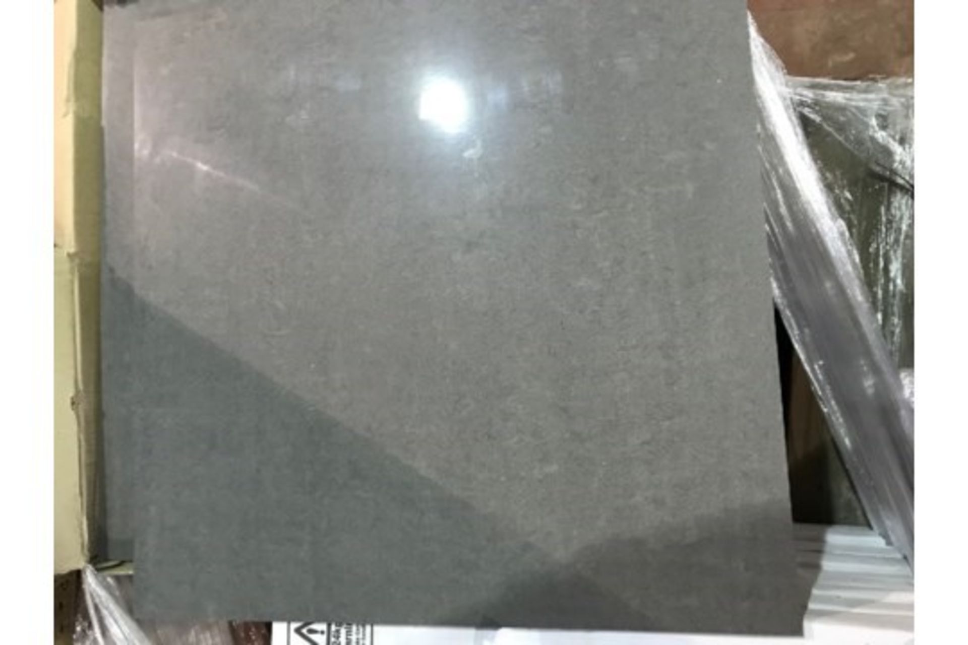 5.4m2 x Anthracite Luxury Glazed Porcelain Floor tile. 600x600x9.2mm. RRP £70 per Sq Meter. Th... - Image 2 of 2