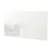 (HM149) 860x460mm Wall Mounted Glass Panel Heater White 2000W. RRP £199.99.Wall-mounted panel...