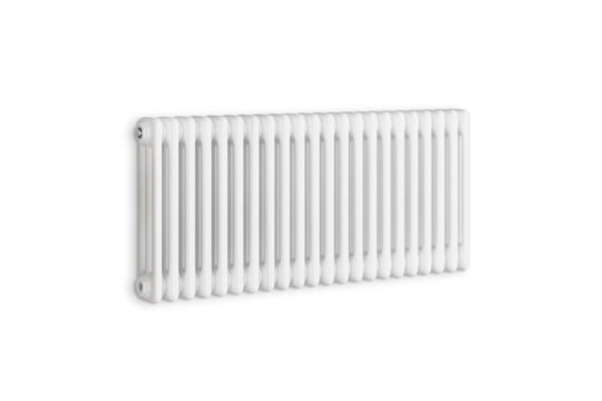 (RC59) 600x812mm White Double Panel Horizontal Colosseum Traditional Radiator.Made from low car... - Image 2 of 2