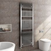 (HM52) 1800x400mm Chrome Flat Rail Ladder Towel Radiator. RRP £409.99. Enjoy the convenient du...