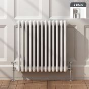 (HM21) 600x628mm White Triple Panel Horizontal Colosseum Traditional Radiator. RRP £369.99.M...