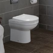 (CC74) Sabrosa II Back To Wall Toilet with Soft Close Seat Made from White Vitreous China and ...(