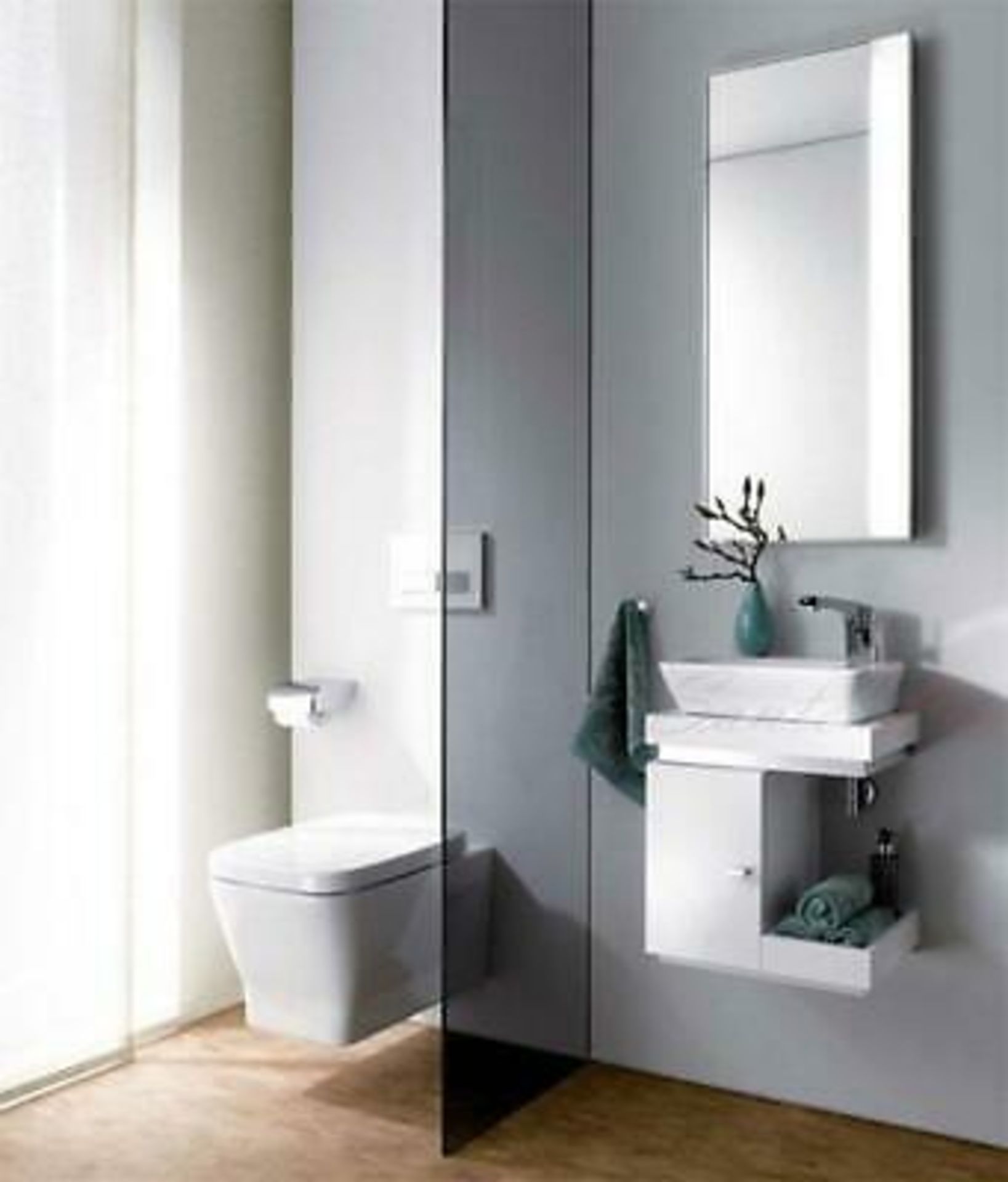 (HM144) Keramag Silk 900x400mm Illuminted Mirror. RRP £489.99. Glass / stainless steel 400x90...