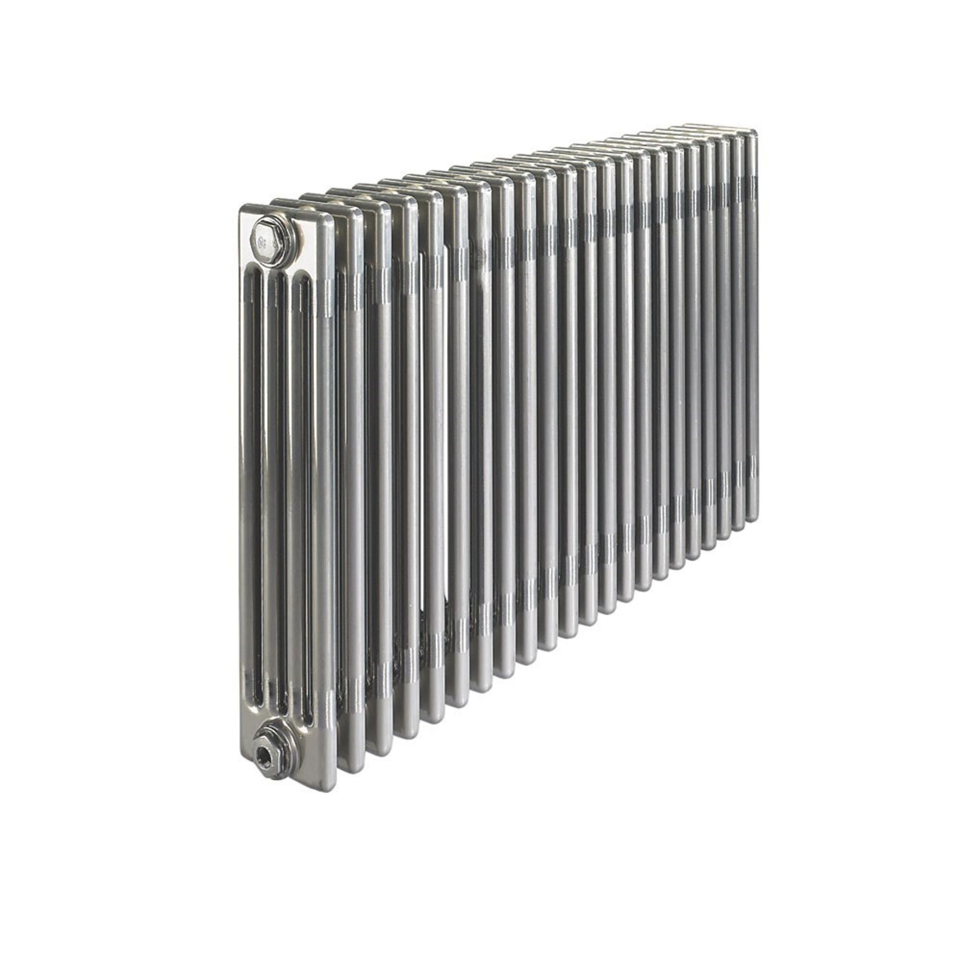 (LV58) 600x628mm Raw Metal Double Panel Horizontal Colosseum Traditional Radiator.RRP £549.99... - Image 2 of 2