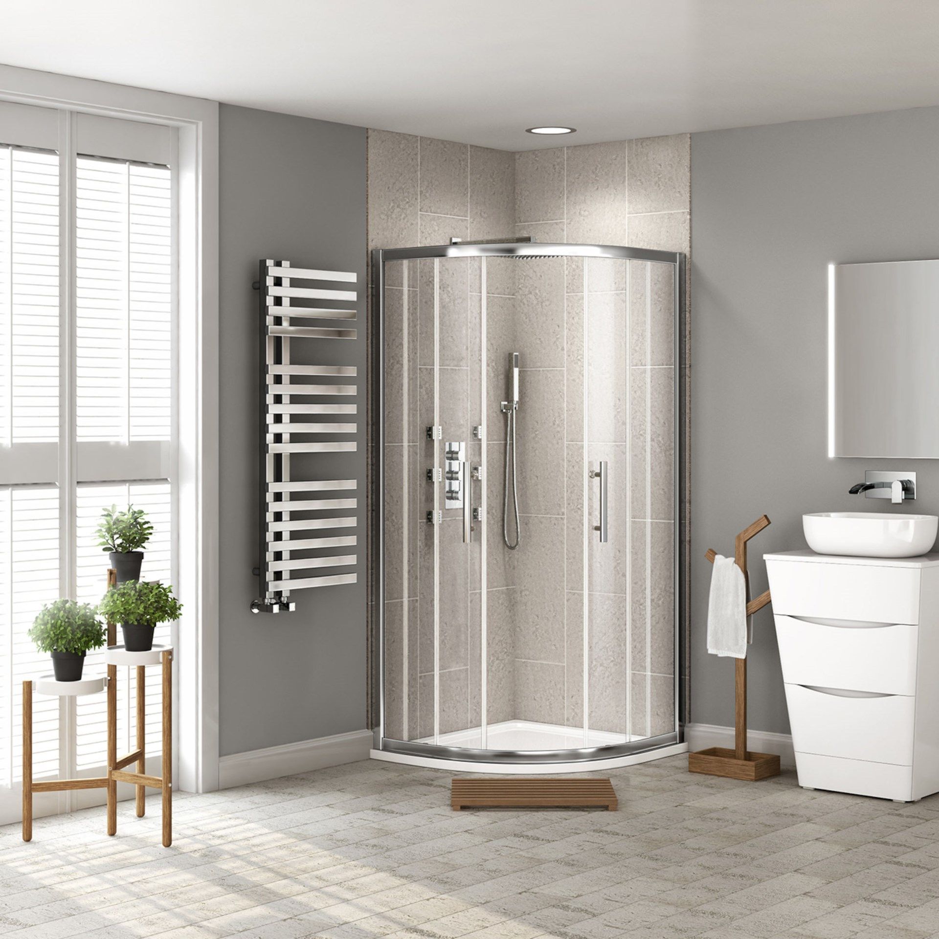 Twyfords 900x900mm - 8mm - Premium EasyClean quadrant shower enclosure. RRP £499.99.8mm EasyCl... - Image 2 of 3