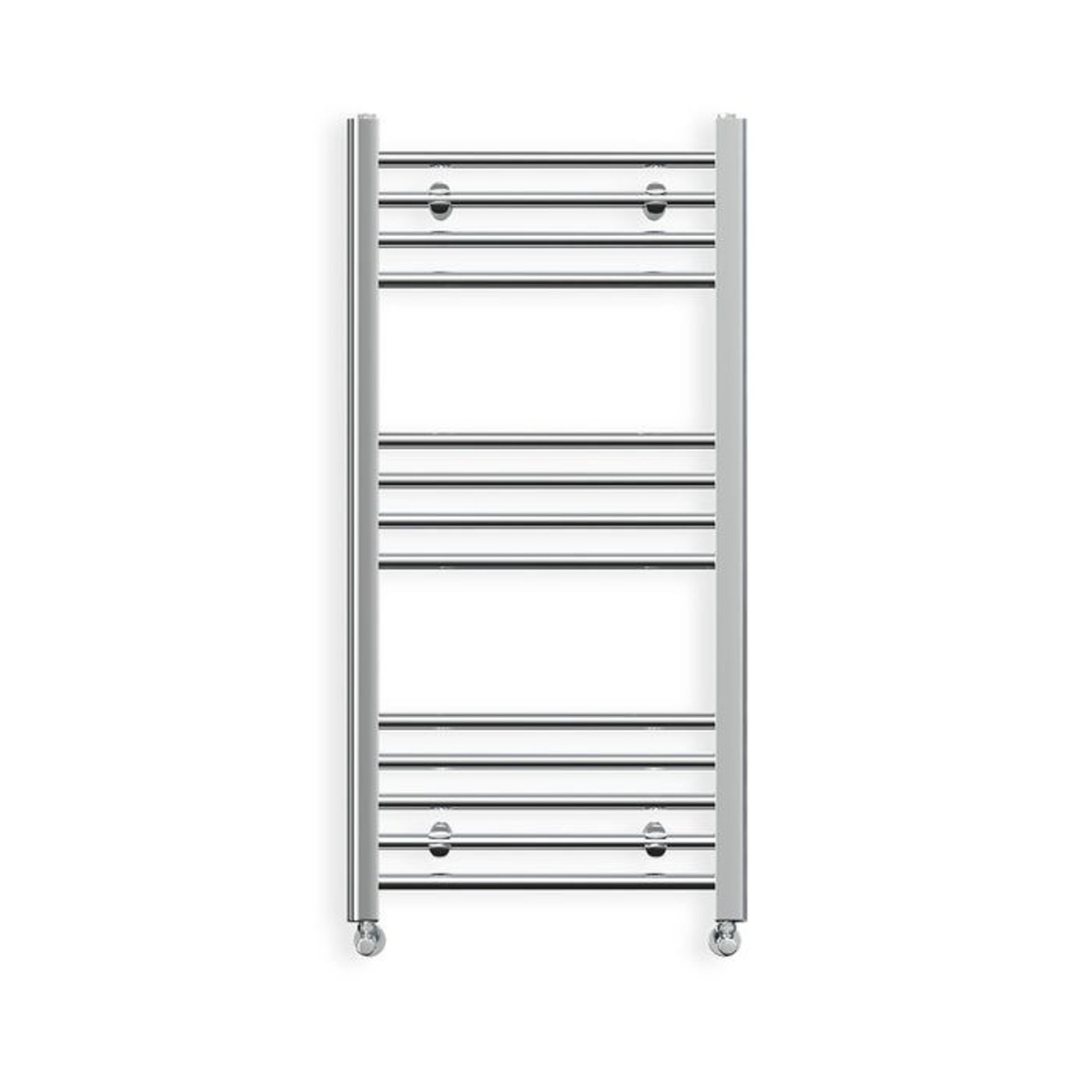 (HM53) 1100x500mm Straight Heated Towel Radiator. Made from chrome plated low carbon steel. T... - Image 2 of 2