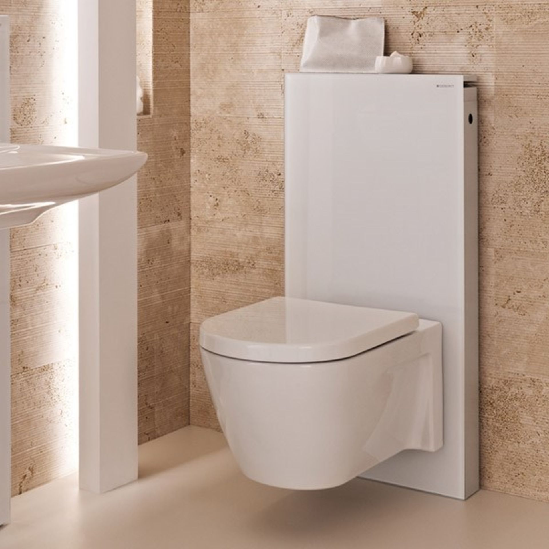 (HM7) Keramag Taupe/Champagne Toilet Universal cistern unit for wall hung toilet. RRP £1,835.9...