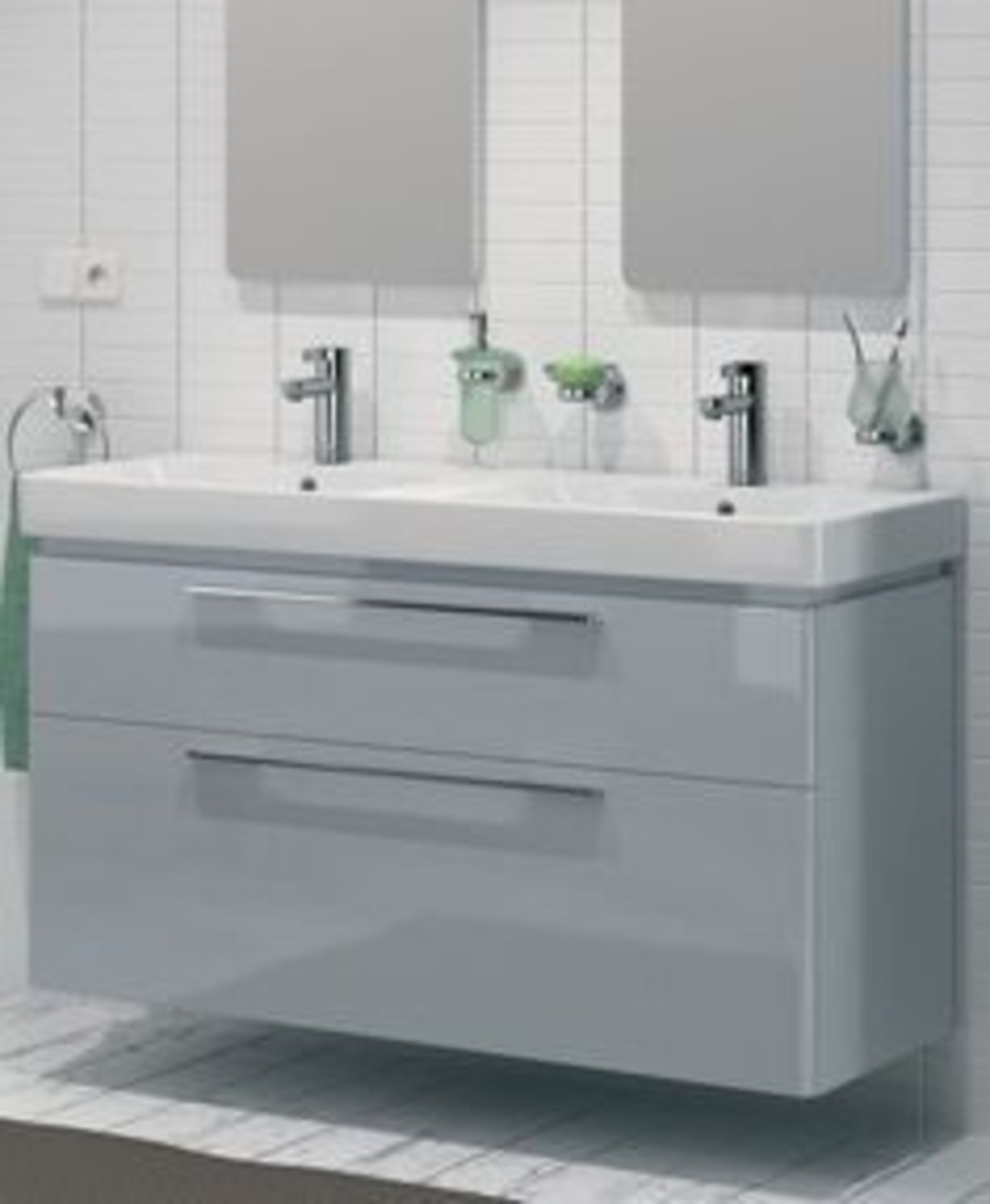 (DE4) Keramag Gerbit 1200mm Vanity Unit. RRP £1,097.99. Comes complete with basin. 1200x480 D...