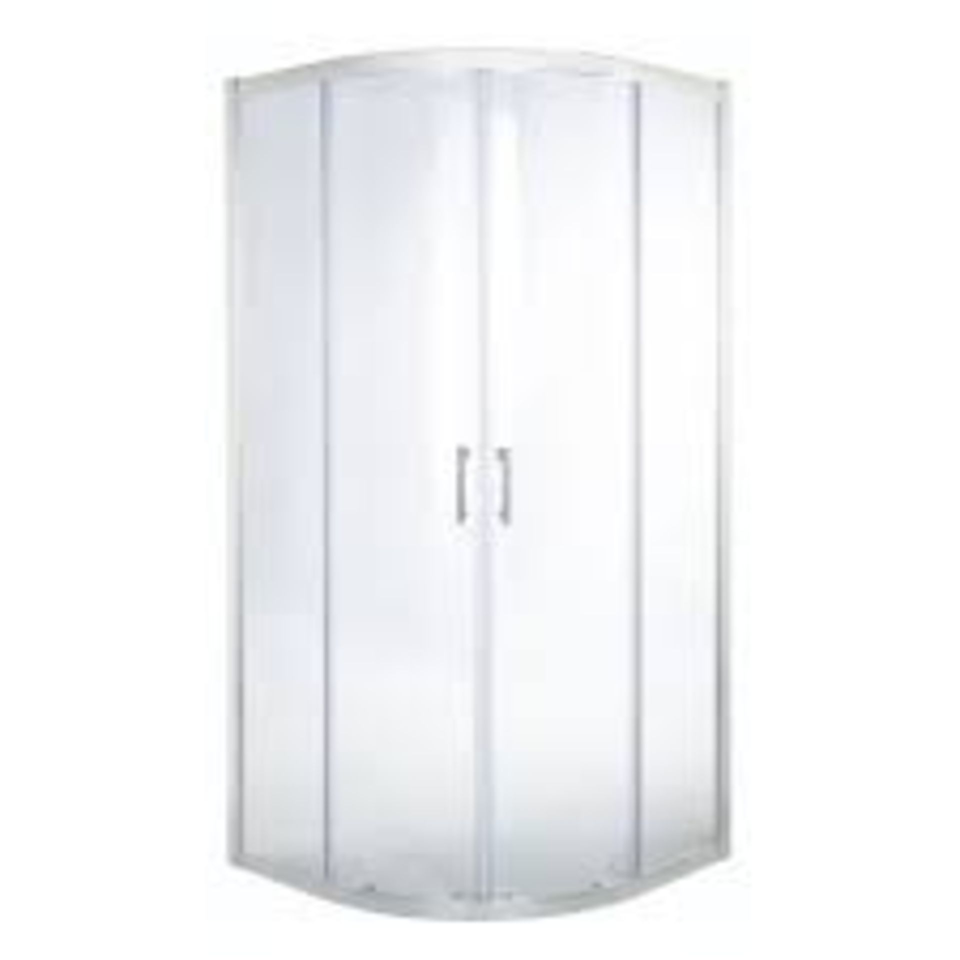 (DE78) 800x800mm Quadrant Shower enclosure with Corner entry double sliding door (W)800mm (D)...