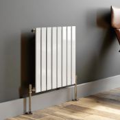 (PP55) 600x600mm White Panel Horizontal Radiator. RRP £314.00. Made from low carbon steel wit...