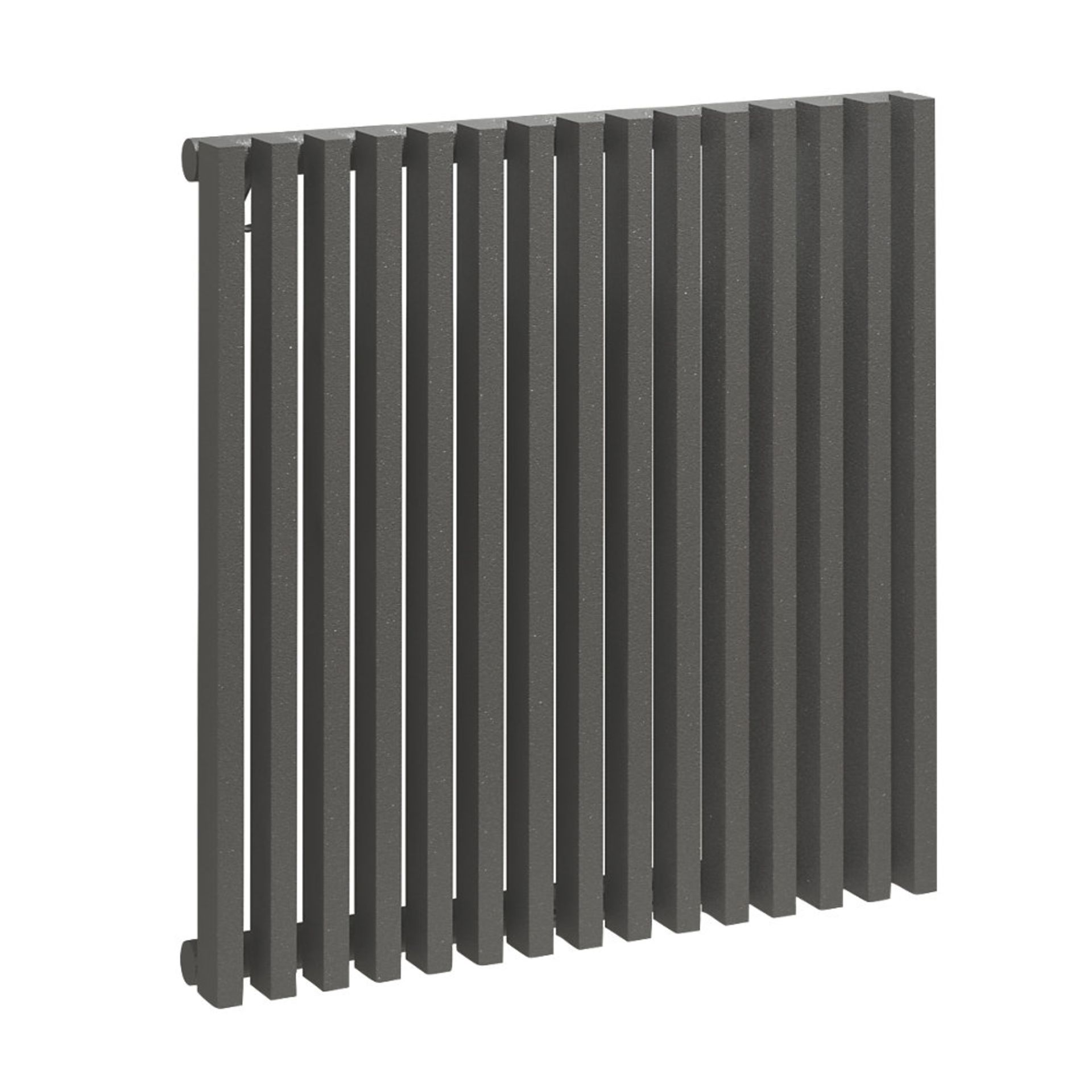 (HM25) 580x600mm Anthracite Xylo Designer Square Radiator. High performance radiator with simpl... - Image 2 of 3