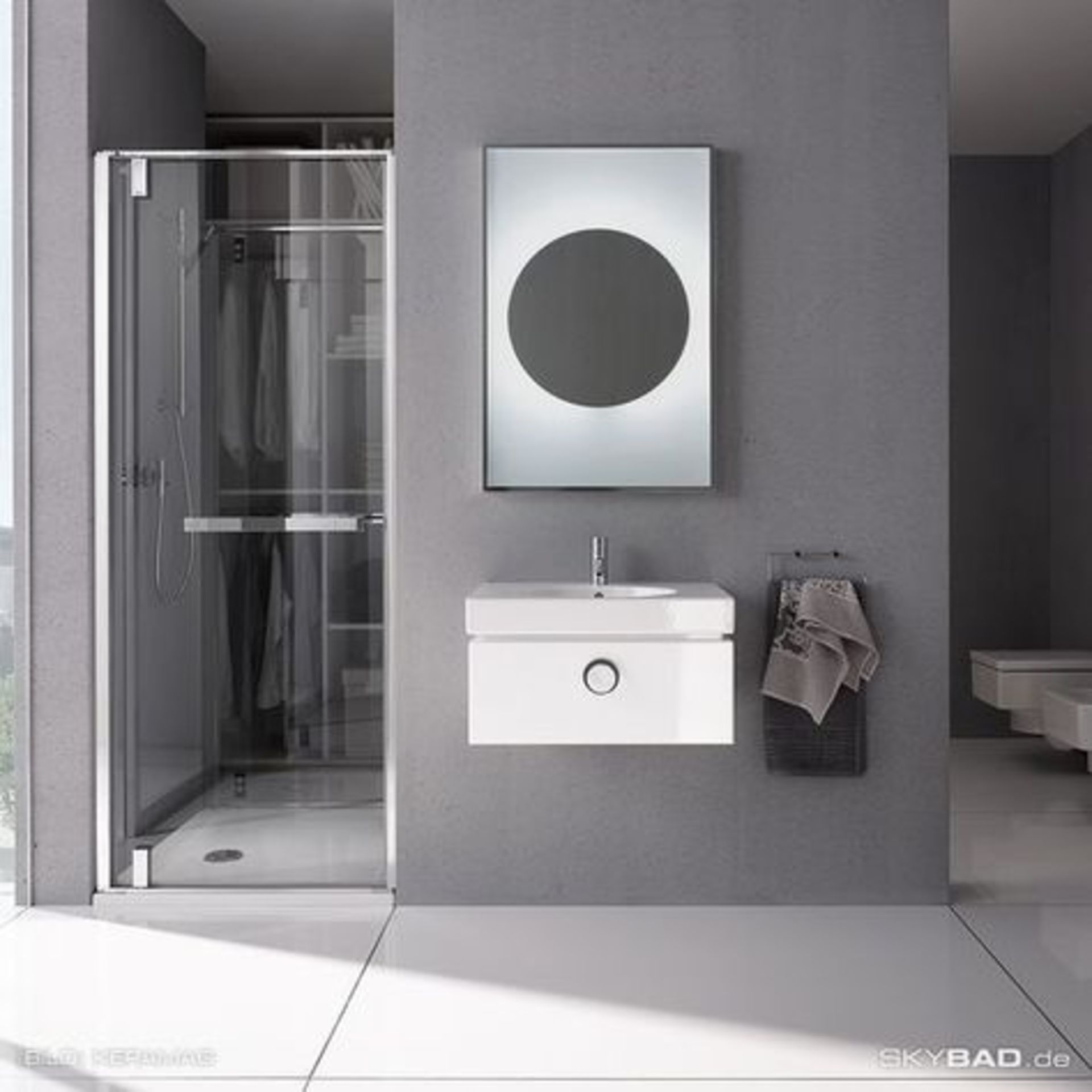 (RR32) KERAMAG 600x900mm Presciosa ll Illuminated Mirror. RRP £554.99 The aesthetics of stripp... - Image 2 of 4