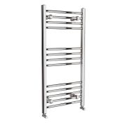 (VD127) 1100x300mm Straight Heated Towel Radiator. Made from chrome plated low carbon steel. ...