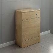 (CP35) 500mm Harper Oak Back To Wall Toilet Unit.RRP £199.99.Our discretion cleverly houses an...